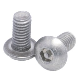 1 Bag of 100 - RS PRO Plain Button Stainless Steel Tamper Proof Security Screw, M3 x 6mm