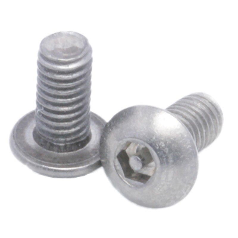 1 Bag of 100 - RS PRO Plain Button Stainless Steel Tamper Proof Security Screw, M3 x 6mm