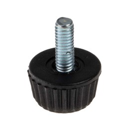 1 Pack of 10 - RS PRO Black Knurled Clamping Knob, M4, Threaded Hole