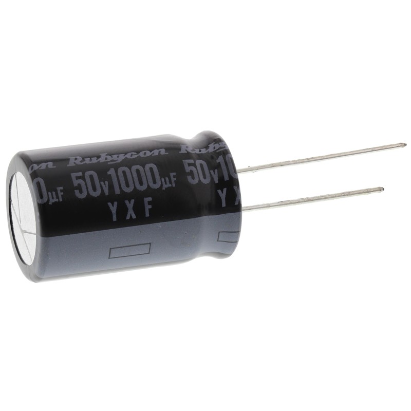 600 pcs - Rubycon 1000μF Aluminium Electrolytic Capacitor 50V dc, Radial, Through Hole - 50YXF1000M16X25