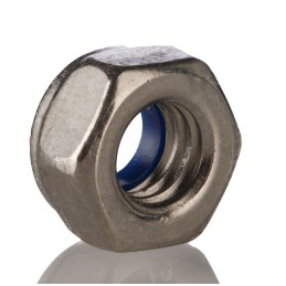 1 Bag of 100 - RS PRO, Bright Zinc Plated Steel Lock Nut, DIN 982, M6