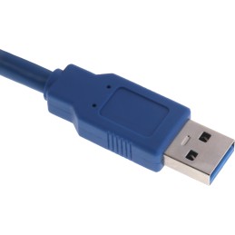 1 pcs - RS PRO USB 3.0 Cable, Male USB A to Male USB A Cable, 1m