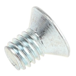 1 Bag of 100 - RS PRO Bright Zinc Plated Flat Steel Tamper Proof Security Screw, M4 x 6mm
