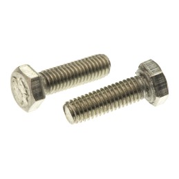 1 Bag of 100 - Plain Stainless Steel Hex, Hex Bolt, M5 x 16mm