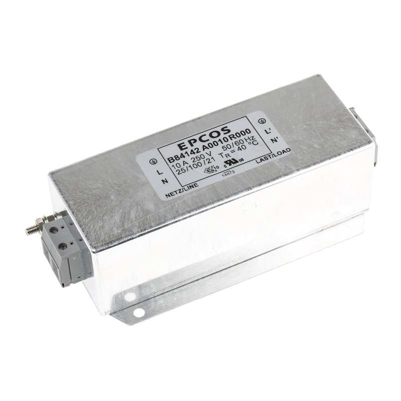 16 pcs - EPCOS, B84142-A 10A 250 V ac/dc 60Hz, Flange Mount EMC Filter, Screw, Single Phase