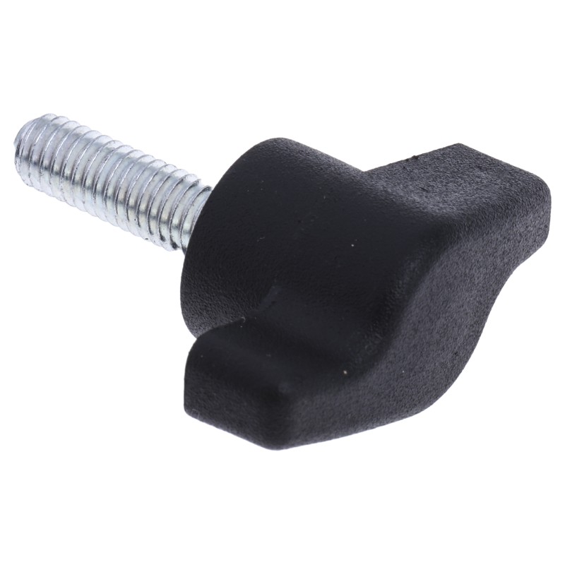 1 Pack of 10 - RS PRO Black Wing Clamping Knob, M6, Threaded Stud