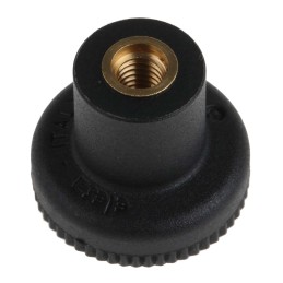 1 Pack of 10 - RS PRO Black Knurled Clamping Knob, M5, Threaded Hole