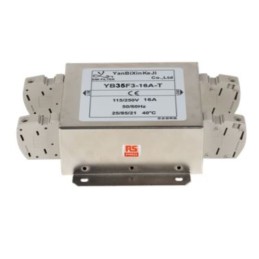 18 pcs - RS PRO 16A 115/250 V ac 50/60Hz, Chassis Mount Power Line Filter, Terminal Block, Single Phase