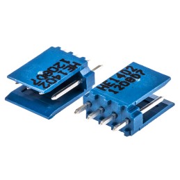 10 pcs - TE Connectivity AMPMODU HE14 Series Straight Through Hole PCB Header, 4 Contact(s), 2.54mm Pitch, 1 Row(s), Shrouded