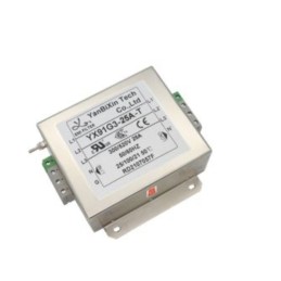 18 pcs - RS PRO 25A 300/520 V ac 50/60Hz, Chassis Mount Power Line Filter, Terminal Block 3 Phase