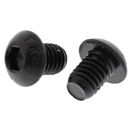 1 Bag of 100 - RS PRO Black, Self-Colour Steel Hex Socket Button Screw, ISO 7380, M6 x 8mm