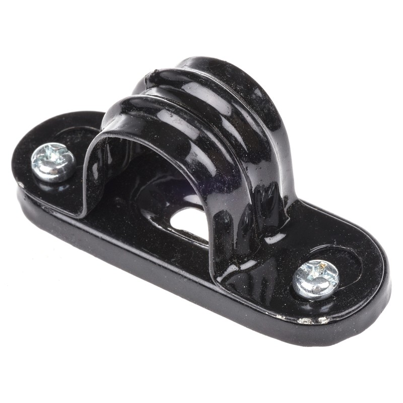 50 pcs - RS PRO Black Steel Saddle Clamp, 20mm Max. Bundle