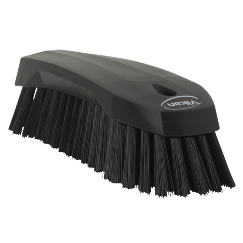 1 pcs - Vikan Hard Bristle Black Scrubbing Brush, 36mm bristle length, Polyester bristle material