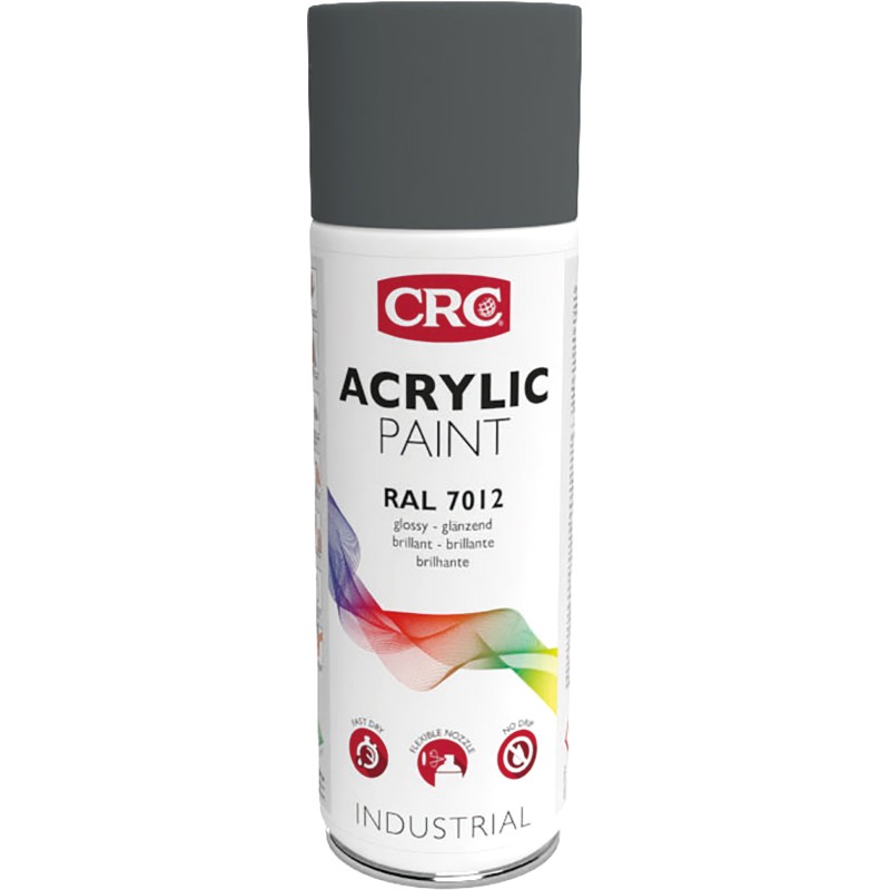 1 pcs - CRC 400ml RAL 7012 Grey Gloss Spray Paint