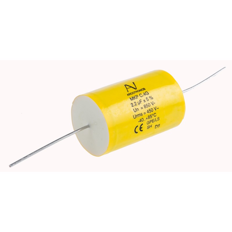 1 pcs - KEMET C4G Metallised Polypropylene Film Capacitor, 850V dc, ±5%, 2.2μF, Through Hole