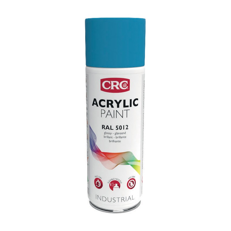 1 pcs - CRC 400ml RAL 5012 Blue Gloss Spray Paint