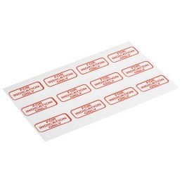 1 Bag of 120 - RS PRO Adhesive Pre-Printed Adhesive Label-For Indication Only-. Quantity: 120