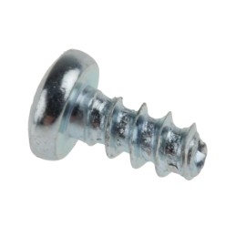 1 Bag of 100 - RS PRO Bright Zinc Plated, Clear Passivated Steel Pan Head Thread Forming Screw, N°4 x 6mm Long