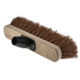 1 pcs - Cottam Broom, Brown With Natural Coco Bristles for Indoor and Outdoor Areas