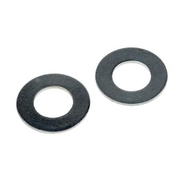 1 Bag of 100 - Bright Zinc Plated Steel Plain Washers, M10, M10, BS 4320