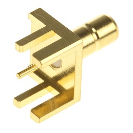 1 pcs - RS PRO, jack Panel Mount SMB Connector, 50Ω, Solder Termination, Straight Body