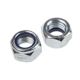 1 Bag of 100 - RS PRO, Zinc Plated Steel Lock Nut, DIN 985, M12