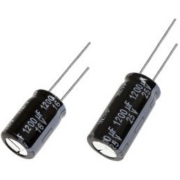 10 pcs - Panasonic 120μF Aluminium Electrolytic Capacitor 100V dc, Radial, Through Hole - EEUFS2A121LB