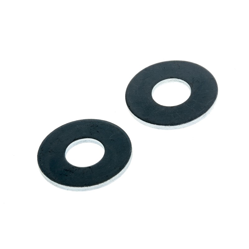 1 Bag of 100 - Bright Zinc Plated Steel Plain Washers, M8, BS 4320C