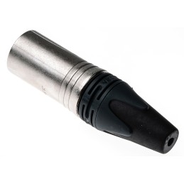 1 pcs - Neutrik Cable Mount XLR Connector, Male, 50 V, 5 Way, Silver over Nickel Plating
