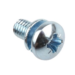 1 Bag of 100 - RS PRO M3 x 6 mmmm Zinc Plated Steel Pan Head Sems Screw, Spring Washer