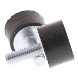 1 Pack of 4 - FIBET Cylindrical M6 Anti Vibration Mount, Male Buffer Foot with 45.4kg Compression Load