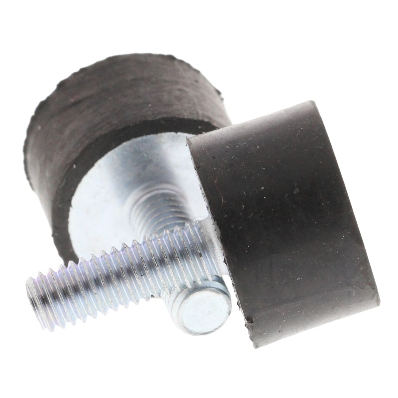 1 Pack of 4 - FIBET Cylindrical M6 Anti Vibration Mount, Male Buffer Foot with 45.4kg Compression Load