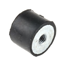 1 Pack of 4 - FIBET Cylindrical M6 Anti Vibration Mount, Female Buffer Foot with 39.9kg Compression Load