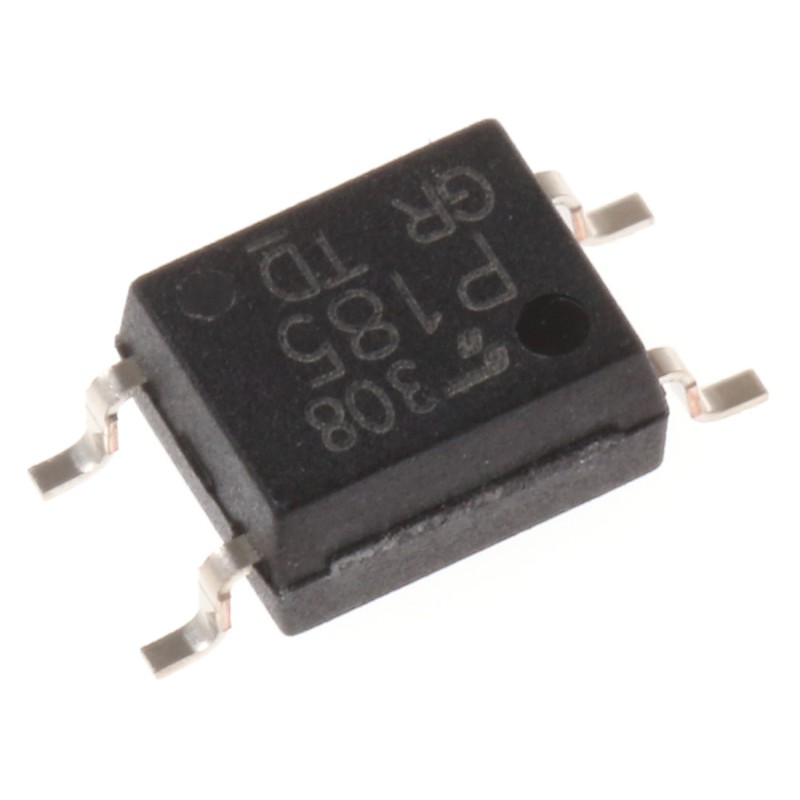 50 pcs - Toshiba, TLP185(GR DC Input Transistor Output Optocoupler, Surface Mount, 4-Pin SOIC