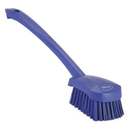 1 pcs - Vikan Hard Bristle Purple Scrubbing Brush, 36mm bristle length, Polyester bristle material