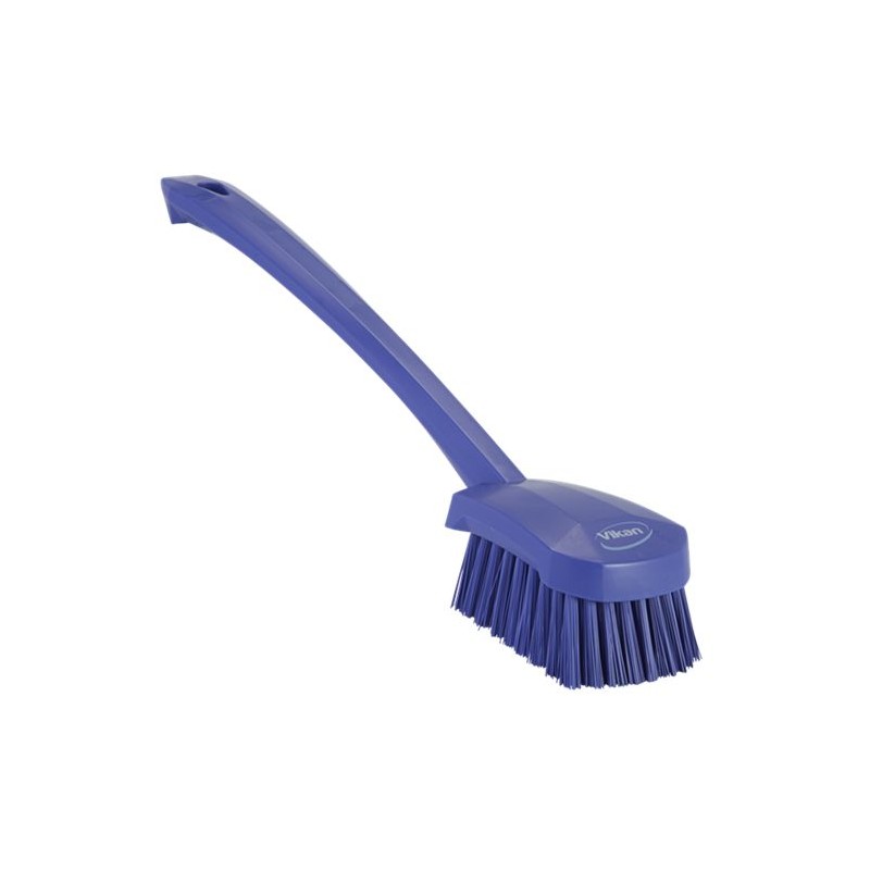 1 pcs - Vikan Hard Bristle Purple Scrubbing Brush, 36mm bristle length, Polyester bristle material