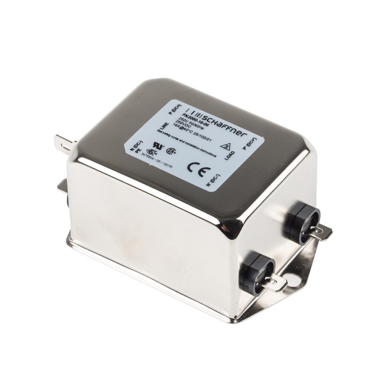 20 pcs - Schaffner, FN2060 16A 250 V ac/dc 0 - 400Hz, Chassis Mount EMI Filter, Fast-On, Single Phase
