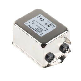 20 pcs - Schaffner, FN2060 16A 250 V ac/dc 0 - 400Hz, Chassis Mount EMI Filter, Fast-On, Single Phase