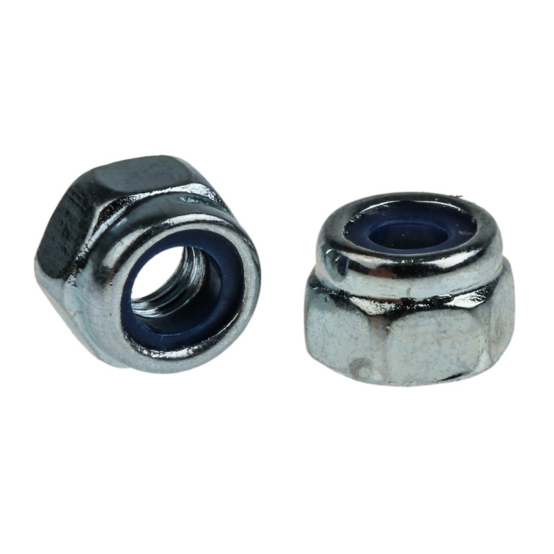 1 Bag of 100 - RS PRO, Bright Zinc Plated Steel Lock Nut, DIN 982, M5