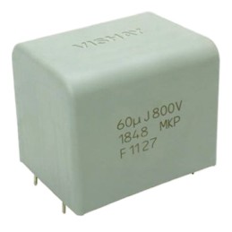 1 pcs - Vishay MKP1848 DC-Link Polypropylene Film Capacitor, 450V dc, ±5%, 22μF, Through Hole