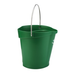 1 pcs - 6L Plastic Green Bucket With Handle
