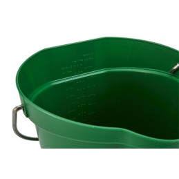 1 pcs - 6L Plastic Green Bucket With Handle