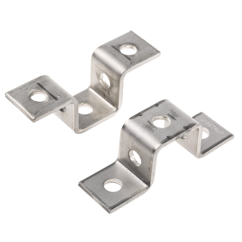1 Pack of 5 - Stainless Steel U Shape Bracket 3 Hole, 长137mm 适合41 x 41 mm槽架