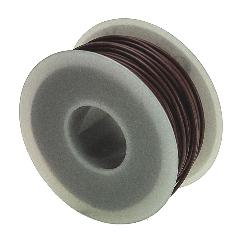 1 Reel of 30 M - Alpha Wire Brown 0.2 mm² Hook Up Wire, 24 AWG, 7/0.20 mm, 30m, PVC Insulation