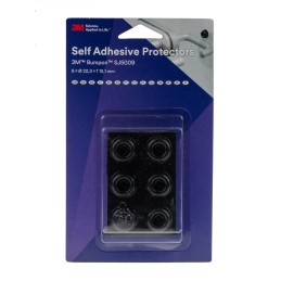 1 Pack of 6 - 3M Cylindrical PUR Self Adhesive Feet, 22.3mm diameter x 10.1mm height