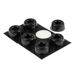 1 Pack of 6 - 3M Cylindrical PUR Self Adhesive Feet, 22.3mm diameter x 10.1mm height