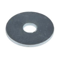 1 Bag of 100 - Bright Zinc Plated Steel Mudguard Washers, M5