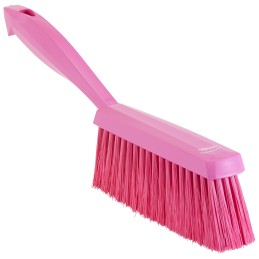 1 pcs - Vikan Pink Hand Brush for Brushing Dry, Fine Particles, Floors with brush included