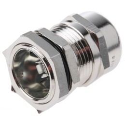 1 pcs - Lapp SKINTOP Series Metallic Nickel Plated Brass Cable Gland, PG13.5 Thread, 5mm Min, 12mm Max, IP68