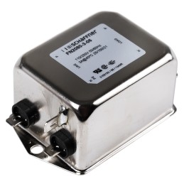 20 pcs - Schaffner, FN2080 3A 250 V ac/dc 400Hz, Chassis Mount EMI Filter, Fast-On